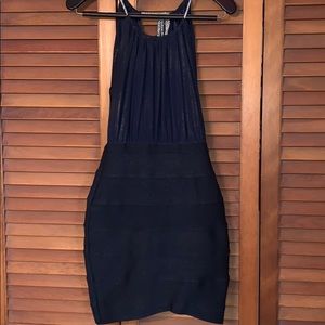 Navy sparkly short dress